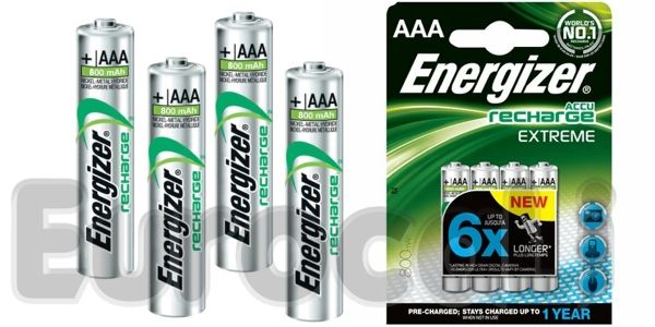 Energizer Accu Recharge Extreme 800mah Batterie Ricaricabili Ministilo 9371