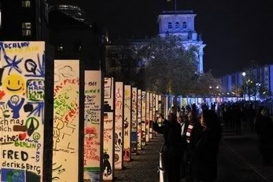 20th-year anniversary of the fall of the Berlin Wall