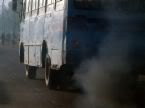 Smoke from bus