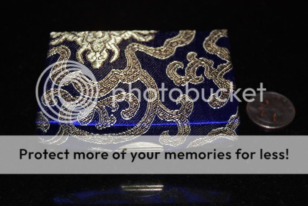 Silk Brocade Lipstick Dressing Case/Jewelry Case/Mirror  