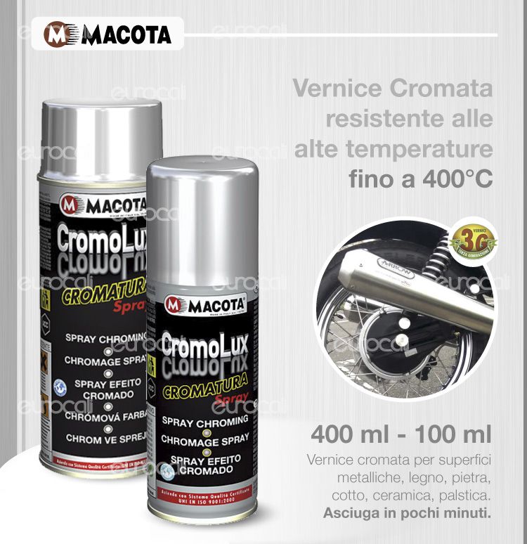 Vernice Spray Macota Cromolux Effetto Cromatura