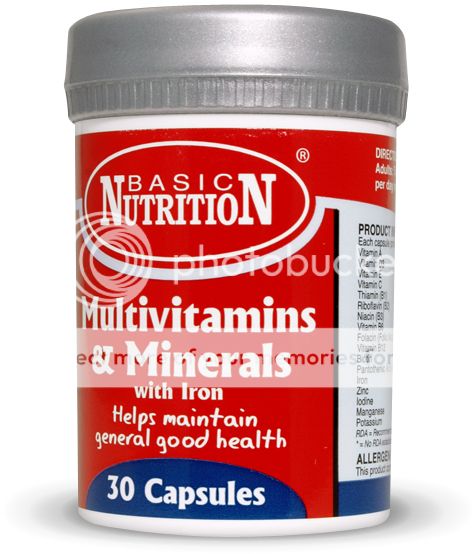 Basic Nutrition Vitamins Supplements Minerals Capsules Tablets Big